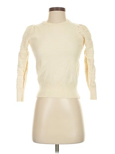 Pre-owned Madewell Turtleneck Sweater In White