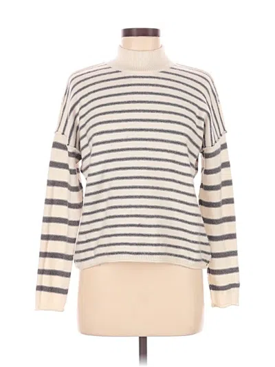 Pre-owned Madewell Turtleneck Sweater In White