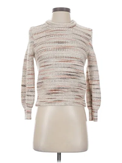 Pre-owned Madewell Turtleneck Sweater In White