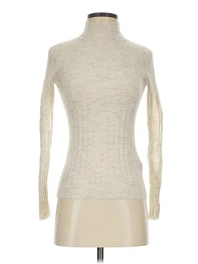 Pre-owned Madewell Turtleneck Sweater In White