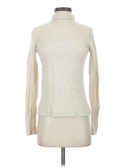 Pre-owned Madewell Turtleneck Sweater In White