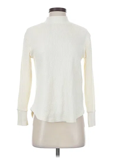 Pre-owned Madewell Turtleneck Sweater In White