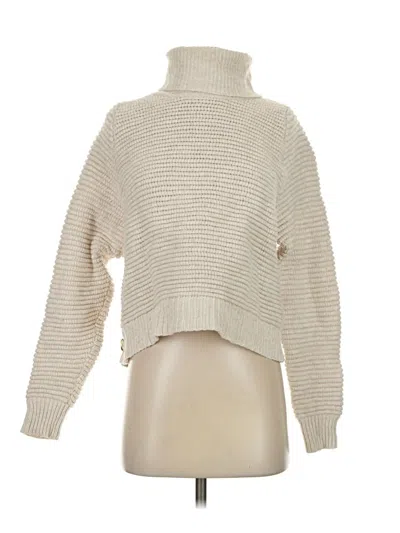 Pre-owned Madewell Turtleneck Sweater In White