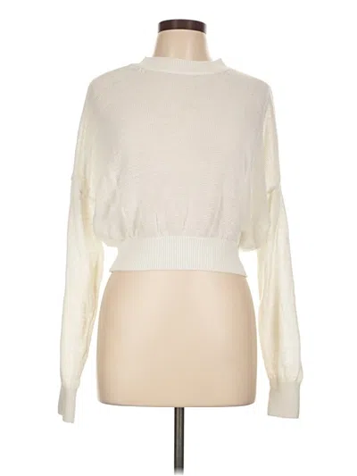 Pre-owned Madewell Turtleneck Sweater In White