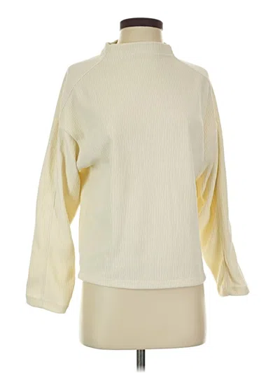 Pre-owned Madewell Turtleneck Sweater In White
