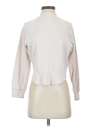 Pre-owned Madewell Turtleneck Sweater In White