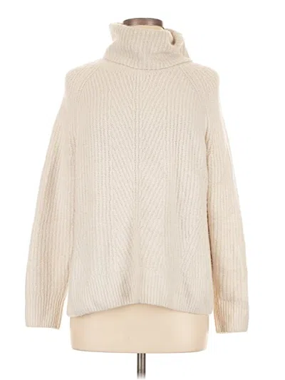 Pre-owned Madewell Turtleneck Sweater In White