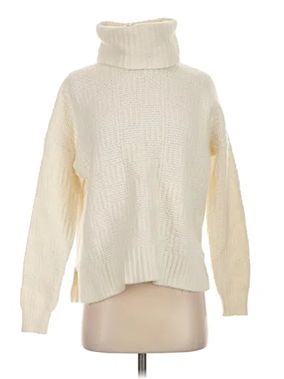 Pre-owned Madewell Turtleneck Sweater In White
