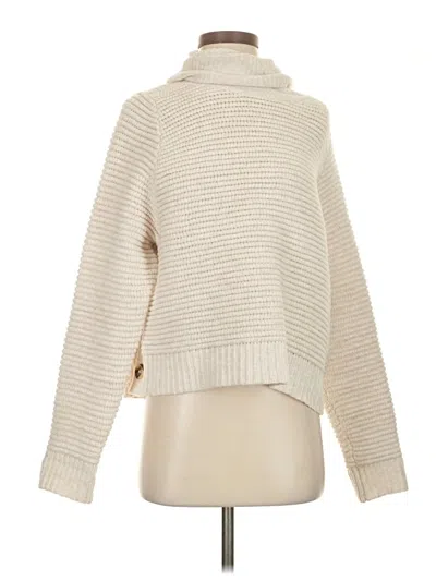 Pre-owned Madewell Turtleneck Sweater In White