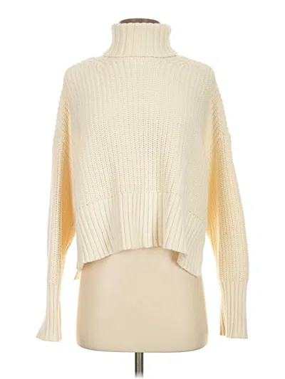Pre-owned Madewell Turtleneck Sweater In White
