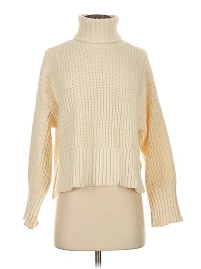Pre-owned Madewell Turtleneck Sweater In White