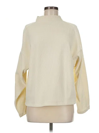 Pre-owned Madewell Turtleneck Sweater In White