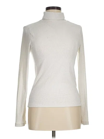 Pre-owned Madewell Turtleneck Sweater In White