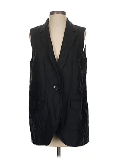 Pre-owned Madewell Tuxedo Vest In Black