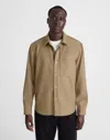 Madewell Twill Button-up Shirt In Brown