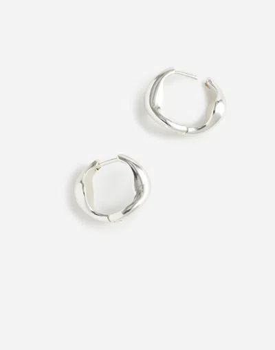 Madewell Twisted Hoop Earrings In Gold
