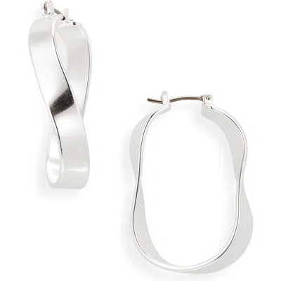 Madewell Twisty U-hoop Earrings In White