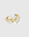 Madewell Two-pack Mixed-metal Notched Cuff Bracelet Set