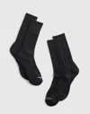 Madewell Two-pack Mwl Cloudlift Crew Socks In Black