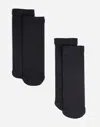 Madewell Two-pack Sheer Ankle Socks In Jet Black