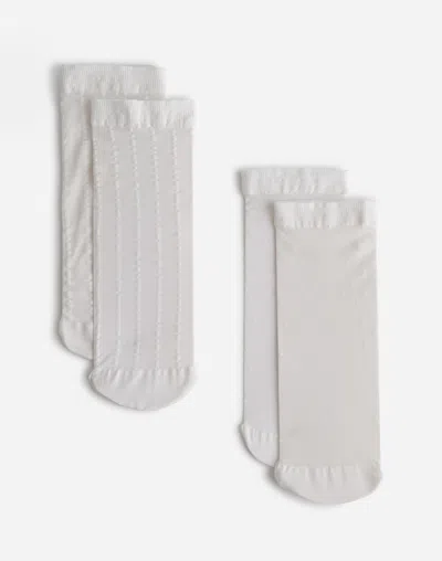 Madewell Two-pack Sheer Ankle Socks In Lighthouse