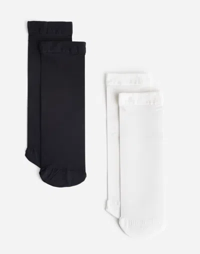 Madewell Two-pack Sheer Ankle Socks In White