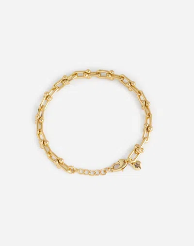 Madewell U-link Chain Bracelet In Antique Gold
