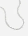 Madewell U-link Chain Choker Necklace In Polished Silver