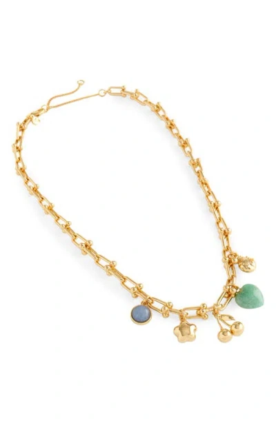 Madewell U Link Charm Necklace In Gold