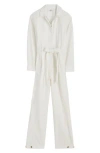 Madewell Utility Coverall Straight Leg Jumpsuit In White
