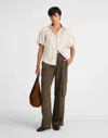 Madewell Utility Wide-leg Trousers In Brown