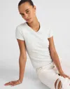 Madewell V-neck Baby Tee In Gray