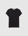 Madewell V-neck Baby Tee In Black