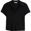 Madewell V-neck Rib Polo Top
