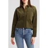 Madewell Variegated Corduroy Button-up Shirt In Kale