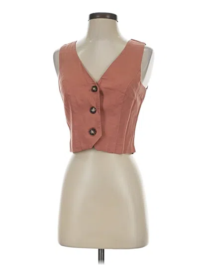 Pre-owned Madewell Vest In Brown