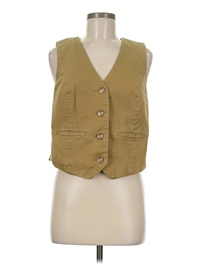 Pre-owned Madewell Vest In Gold