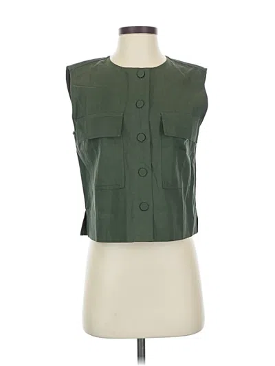 Pre-owned Madewell Vest In Green