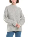 Madewell Vesta Boucle Chunky Pullover Heather Cloud Grey In Gray
