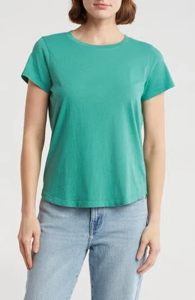 Madewell Vintage Crewneck Cotton T-shirt In Green