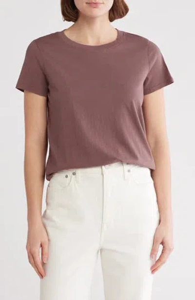 Madewell Vintage Crewneck Cotton T-shirt In Chalked Fig