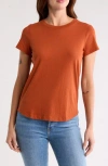 Madewell Vintage Crewneck Cotton T-shirt In Faded Rust
