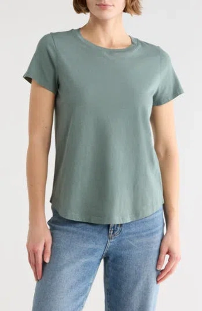 Madewell Vintage Crewneck Cotton T-shirt In Green