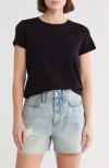 Madewell Vintage Crewneck Cotton T-shirt In Jet Black