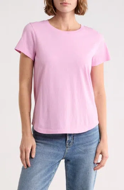 Madewell Vintage Crewneck Cotton T-shirt In Pink