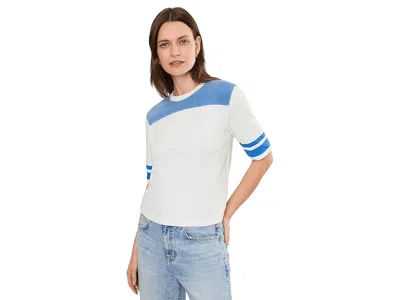 Madewell Vintage Jersey Crew Neck Women's Clothing Varsity Tee: Xl (women's 14-16) In White