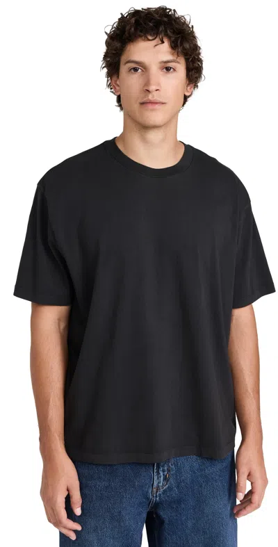 Madewell Garment-dyed Allday Crewneck Tee In True Black