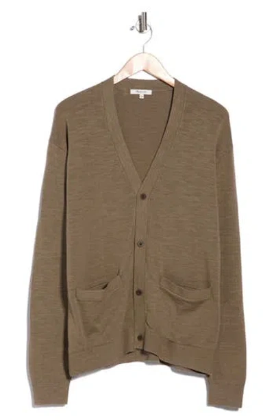 Madewell V-neck Slub Cardigan In Multi