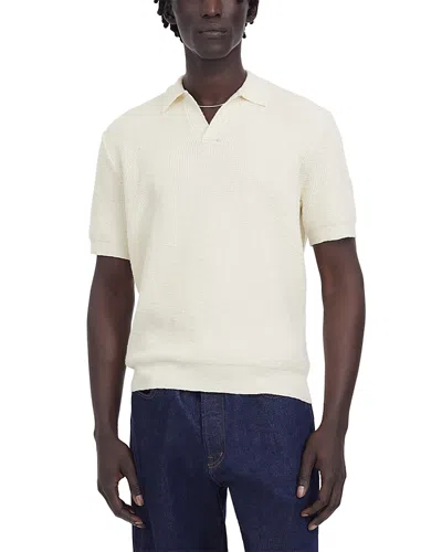 Madewell Waffle Knit Johnny Polo In Neutral