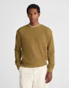 Madewell Waffle-knit Sweatshirt In Brown